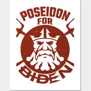 Poseidon For Biden Posters and Art